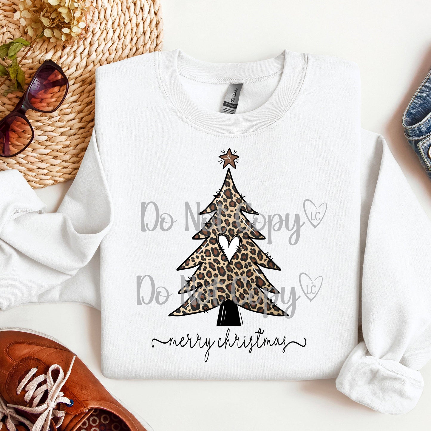 Lauras Closet - Leopard Tree with Heart- Graphic Tee