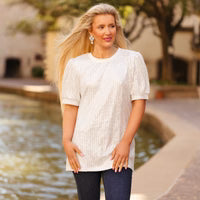 Sequin Half Sleeve Top