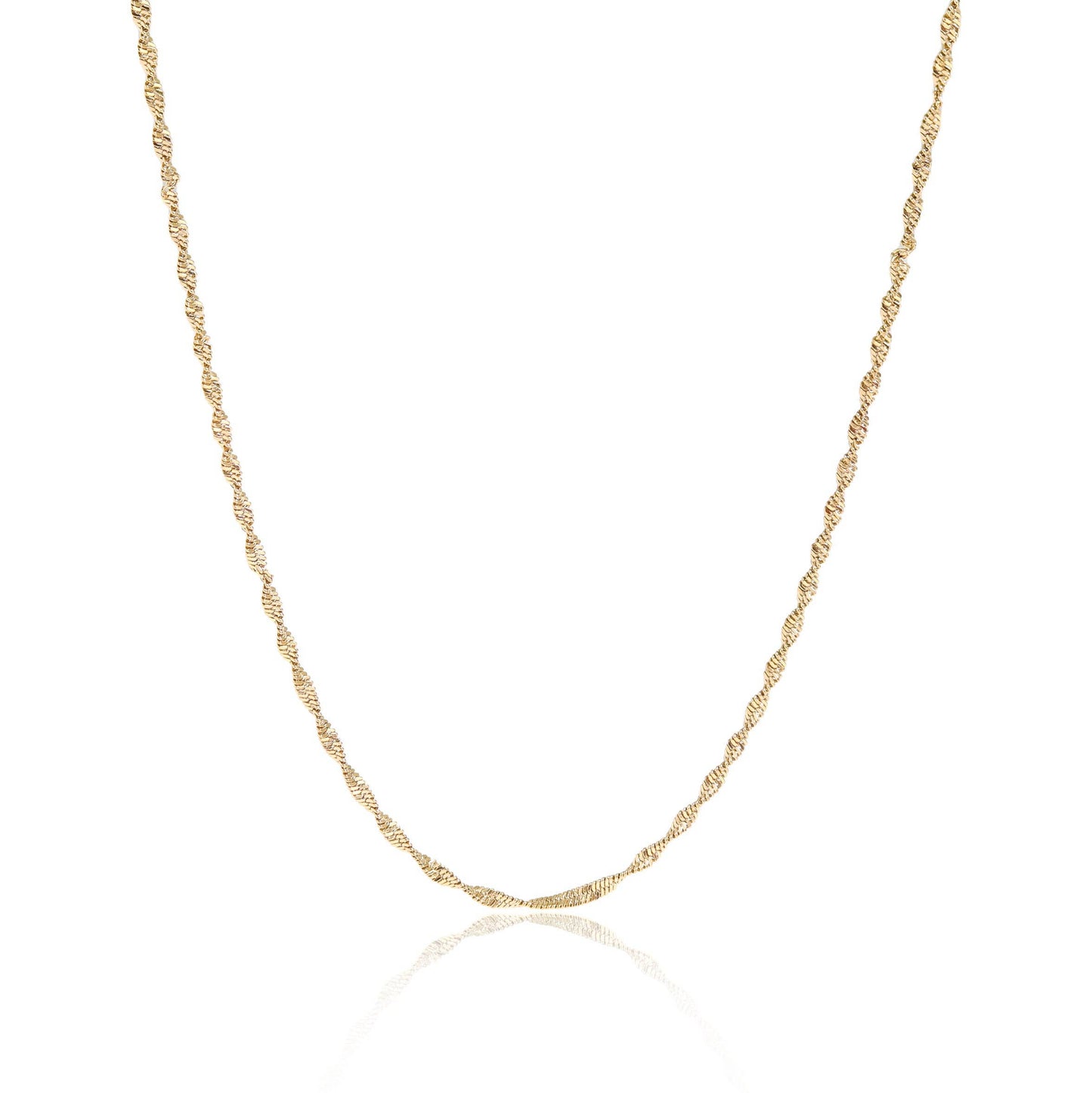 Stainless Steel Gold Singapore Dainty Chain Necklace