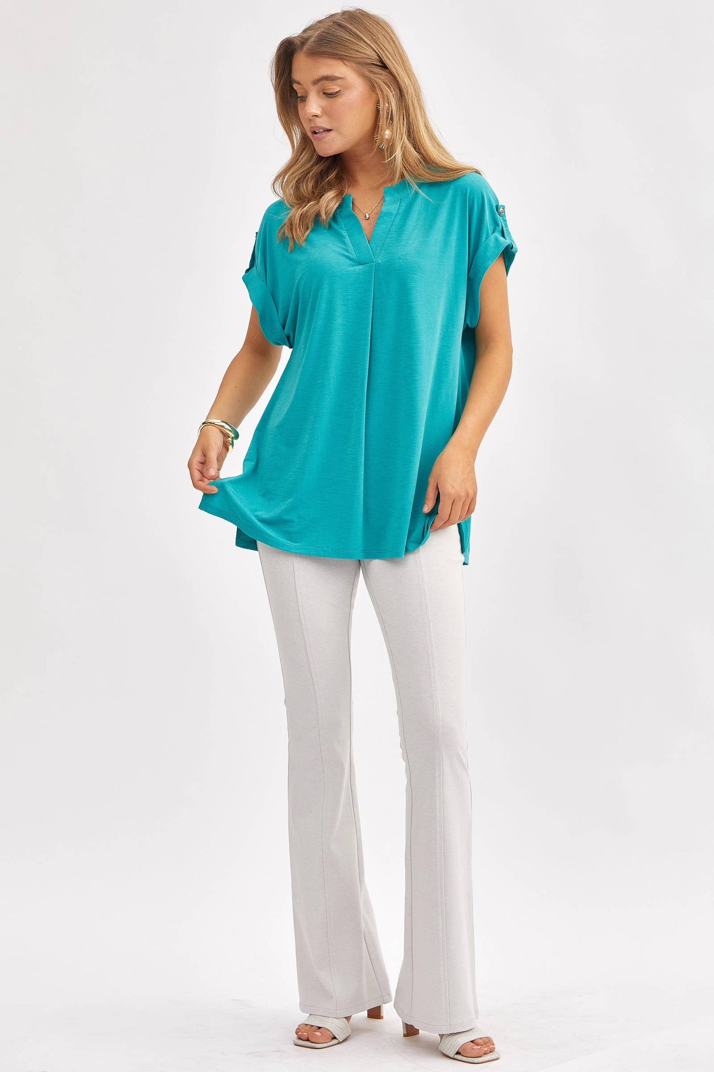 Solid Soft Dolman Sleeve Top