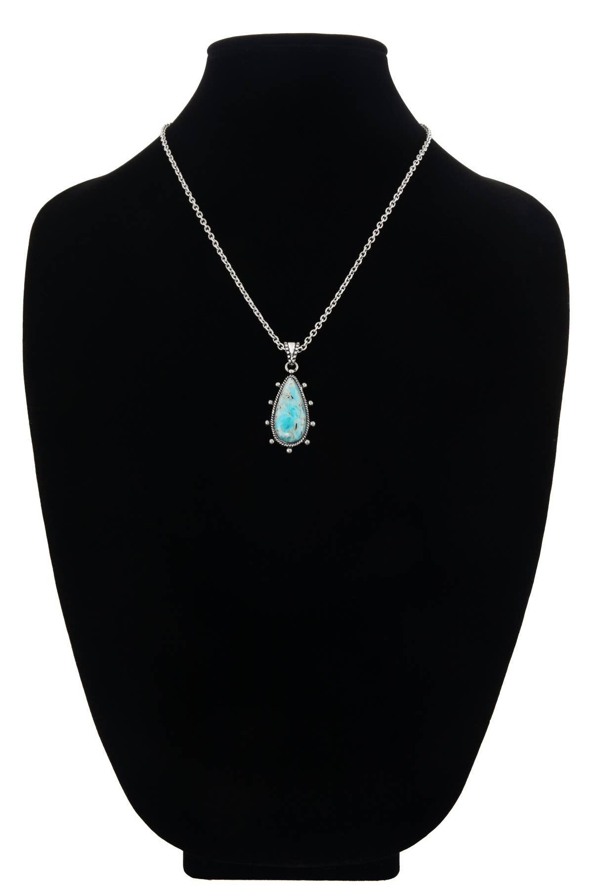 Urbanista - Western Ball TXR Hand Stone Teardrop Necklace