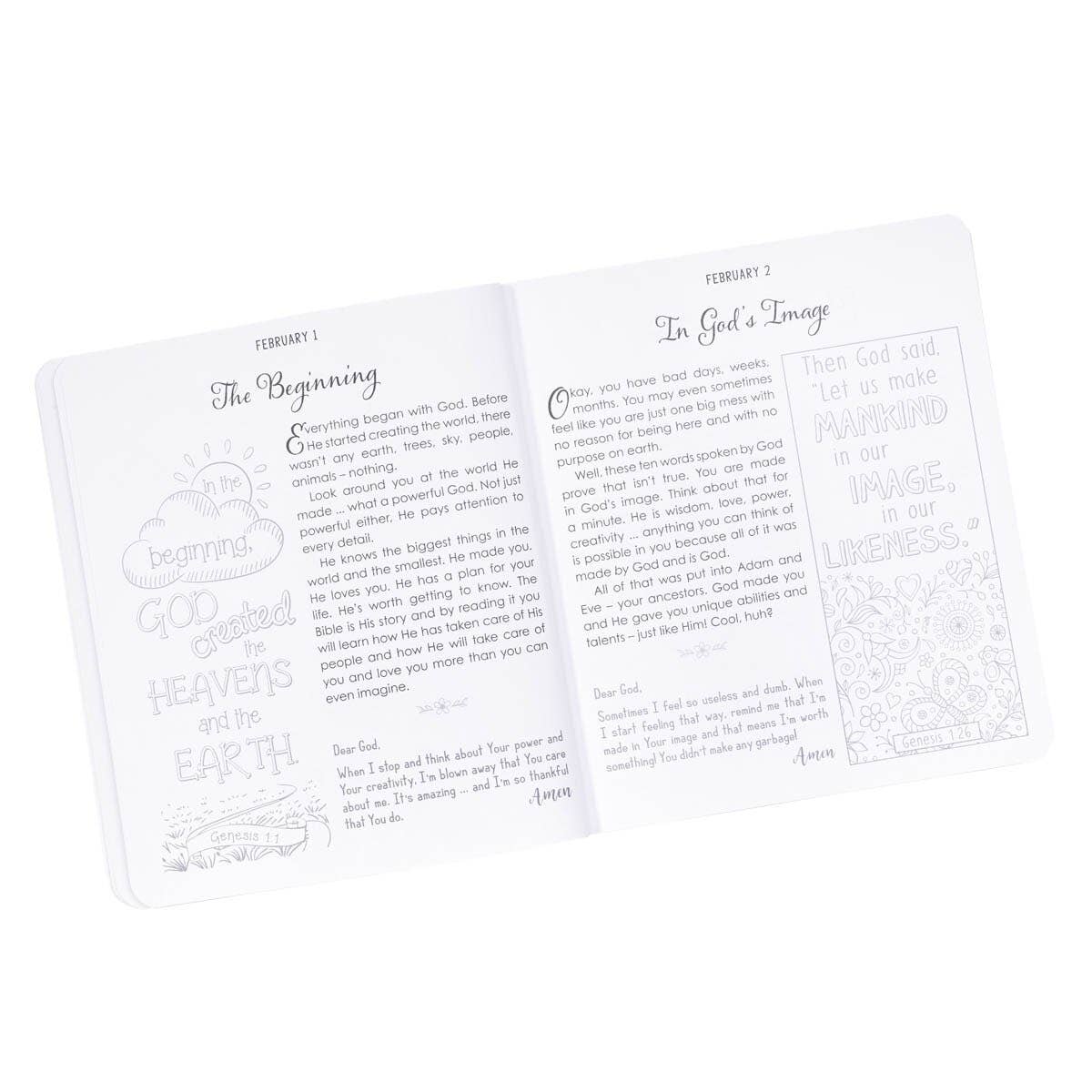 Christian Art Gifts - Kid Book Illustrated Devotional for Girls Softcover