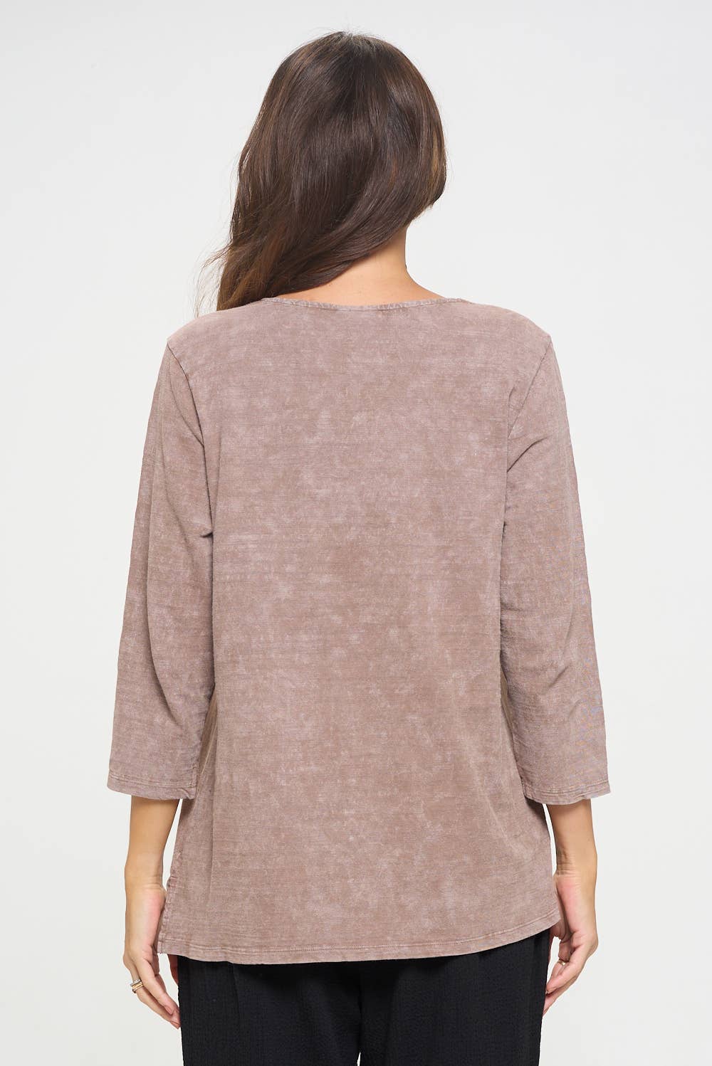 3/4 Sleeve V Neck Missy Perfect Tee - Style TS101