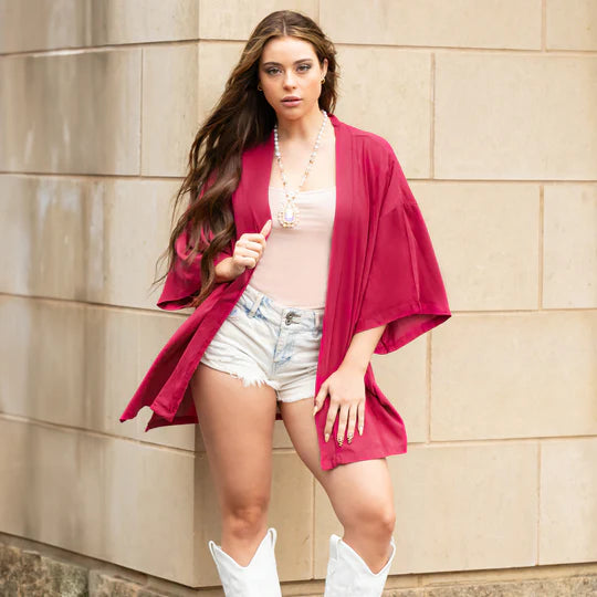 Solid Short Duster