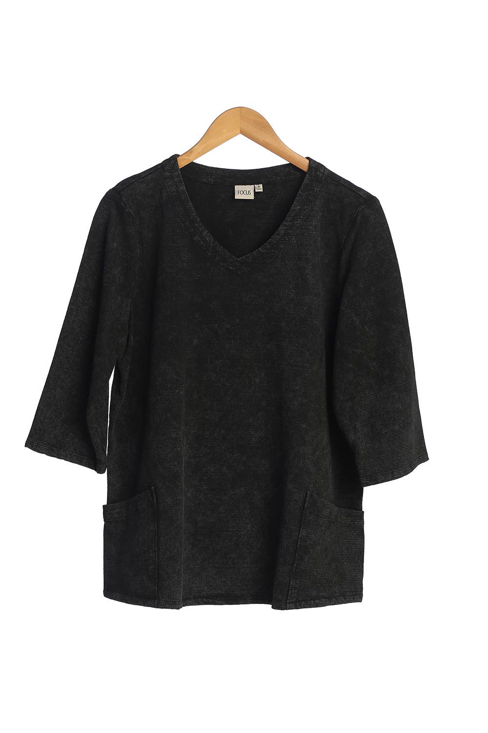 Mineral Wash Cotton Jacquard Top