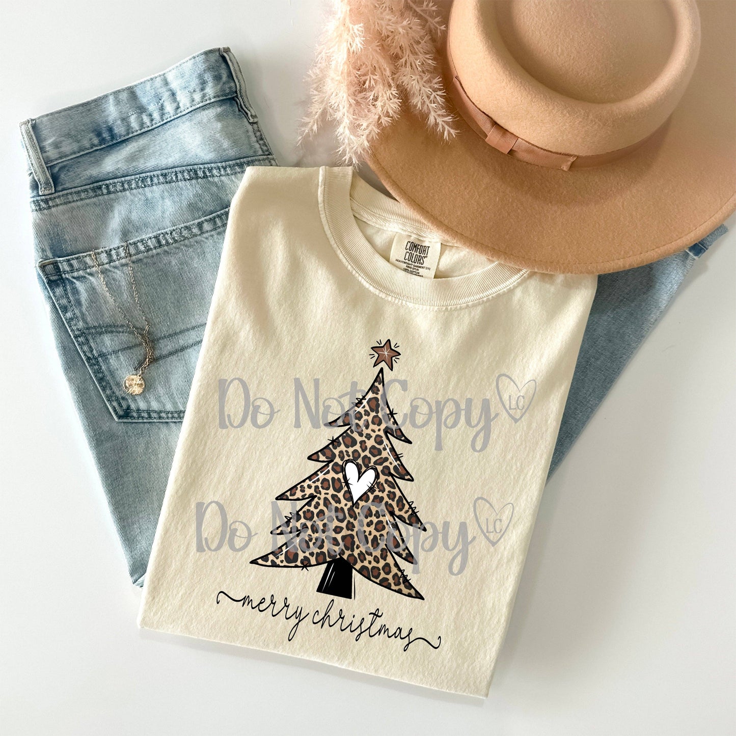 Lauras Closet - Leopard Tree with Heart- Graphic Tee