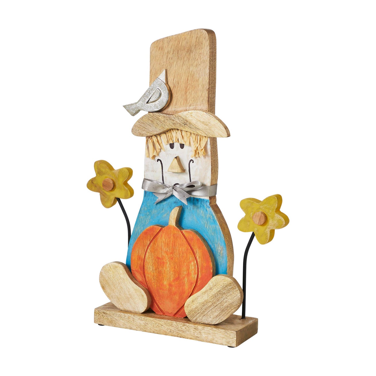 VHC Brands - Rustic Painted Scarecrow 16.5" Farmhouse Fall Harvest Decor
