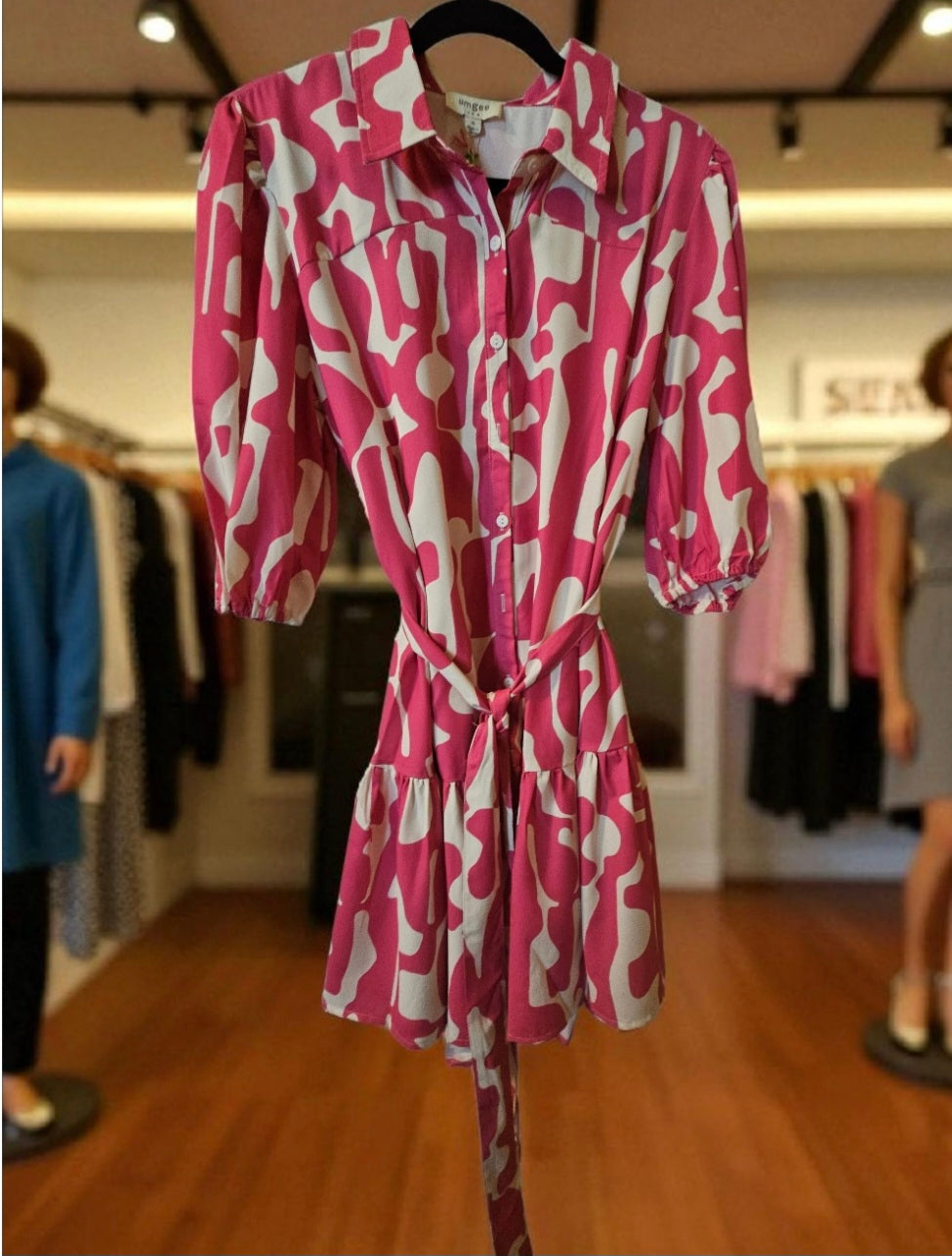 UMGEE Dress w/Tie Belt