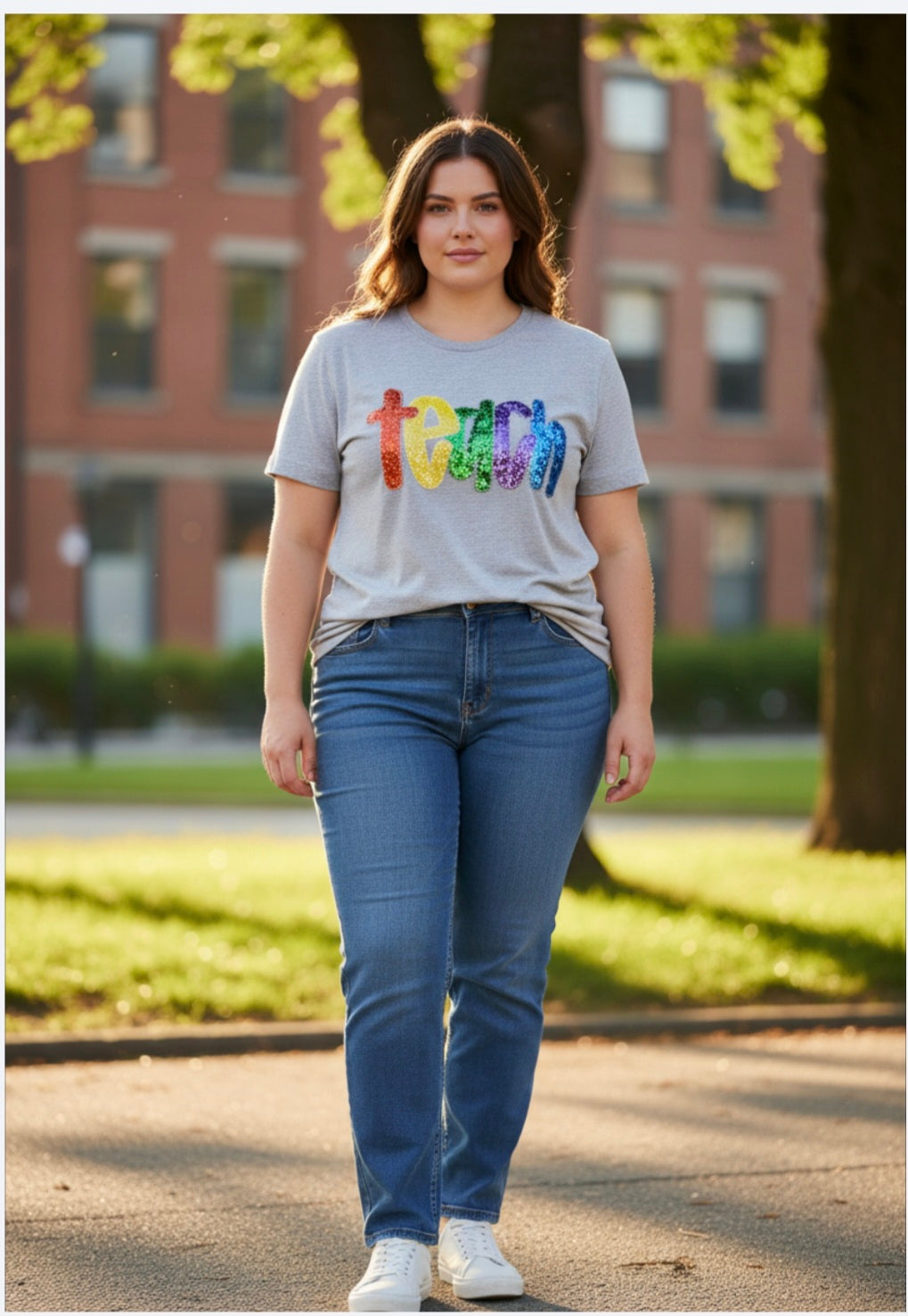 Teach Teacher Colorful Short Sleeve