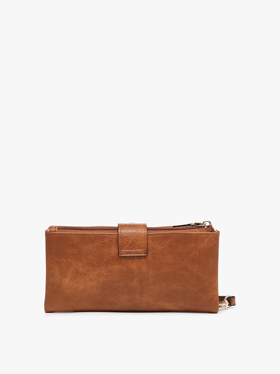 Jen & Co. - WL2230 Cadence Buckle Wallet/Clutch w/ Zip Top