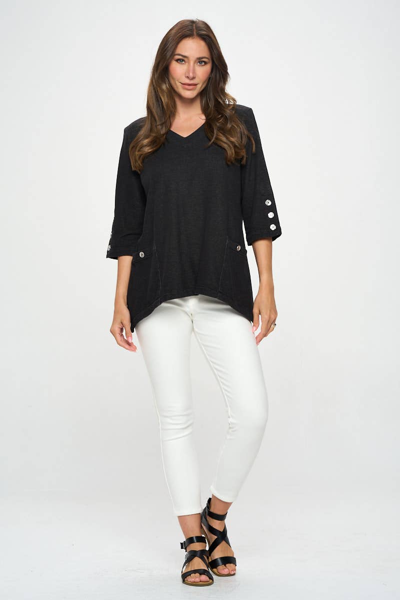 3/4 Sleeve Tunic - D210