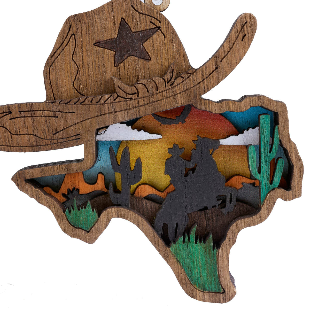 Primitives by Kathy - Texas Cowboy Hat Magnetic Ornament