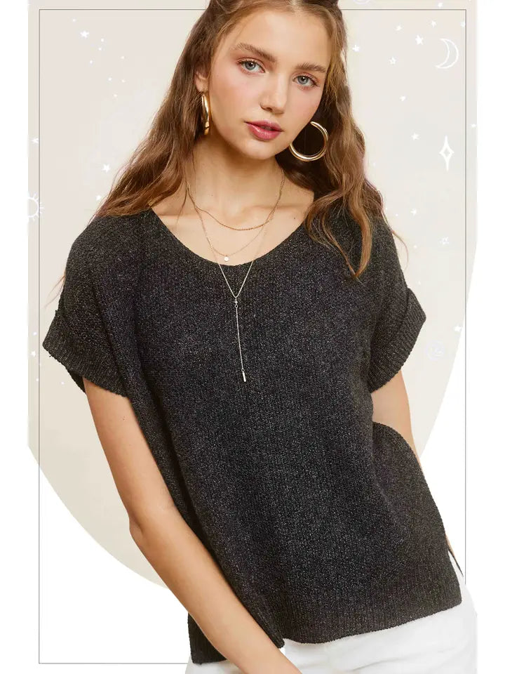 La Miel - Soft Lightweight Loose Fit Textured Pullover Sweater
