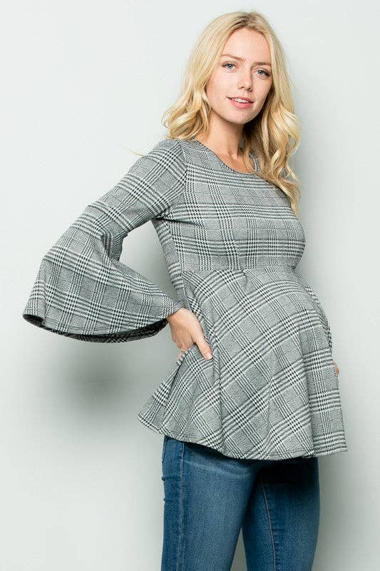 Kay Bell Sleeve Maternity Top