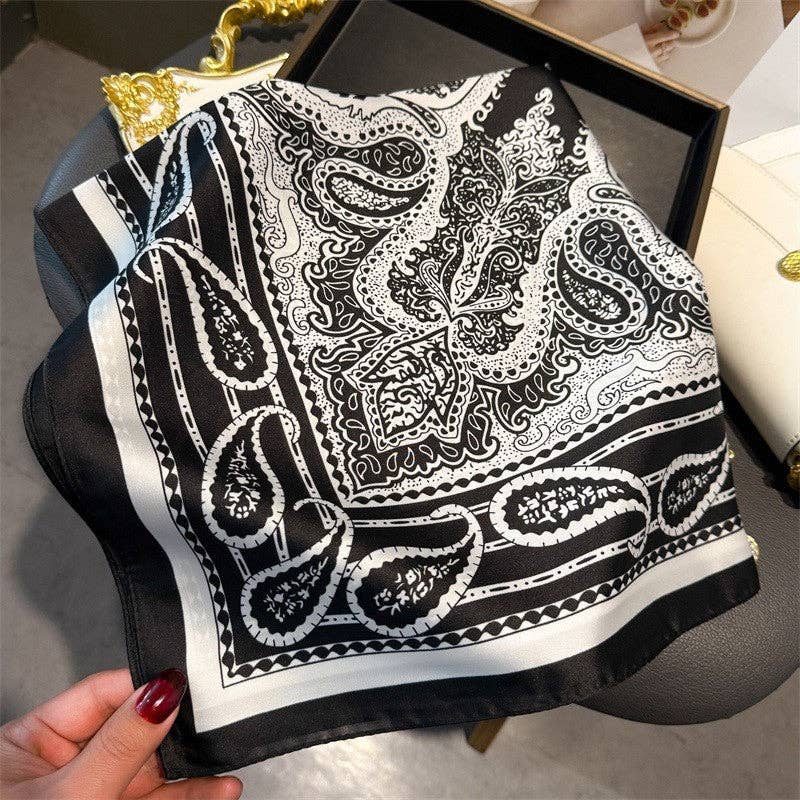 Sheer Trend - Fashion Print Square Scarf