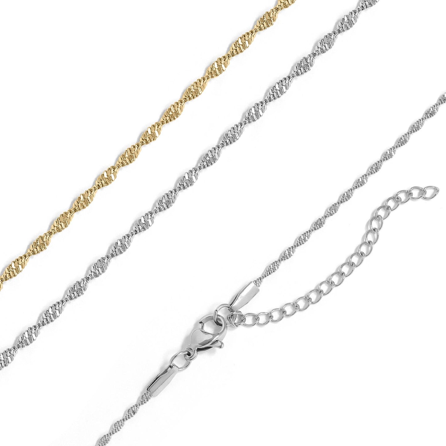 Stainless Steel Gold Singapore Dainty Chain Necklace