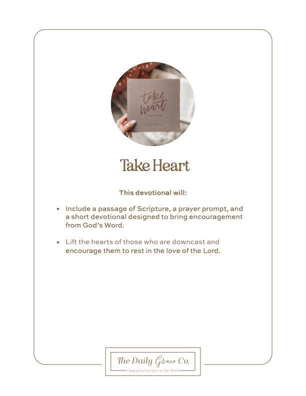 The Daily Grace Co - Take Heart Devotional | Coffee Table Book