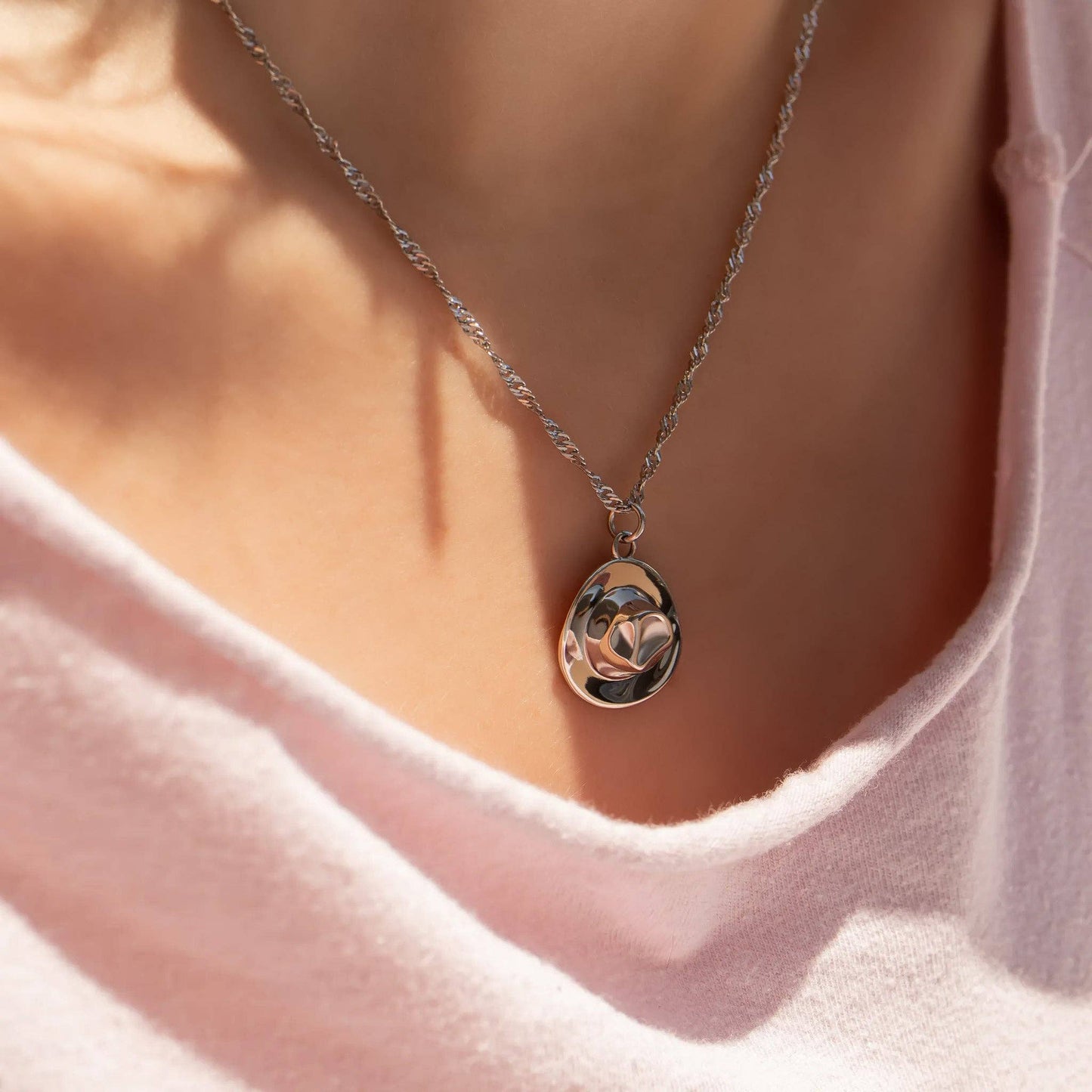 18K Gold PVD Stainless Steel Singapore Chain Necklace