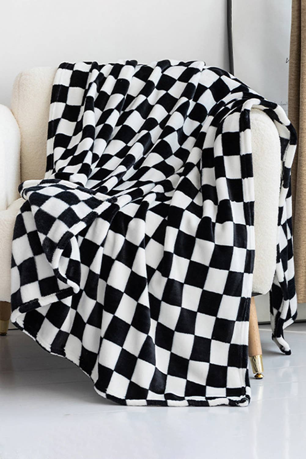 Little Daisy Closet - LDC Checkerboard Printed Soft Throw Blanket