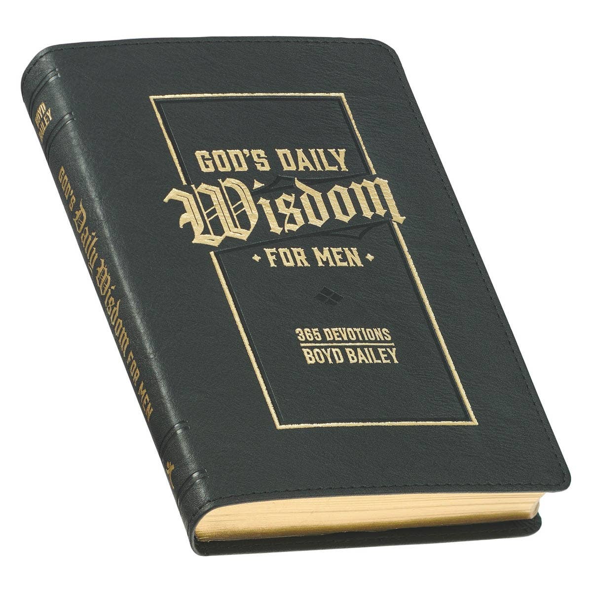 Christian Art Gifts - Devotional God's Daily Wisdom for Men Faux Leather