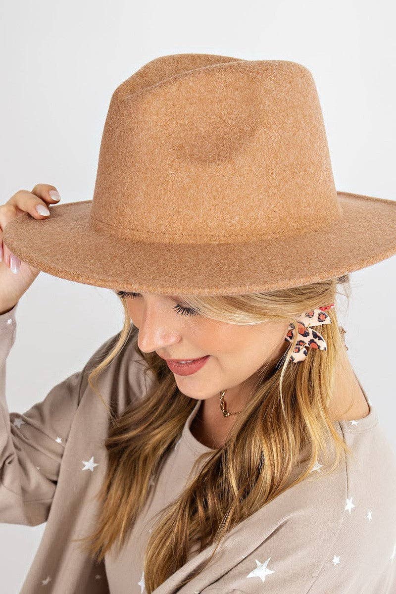 JOSSLYN by wall to wall - VINTAGE WOOL BLEND FEDORA HAT 40HW311