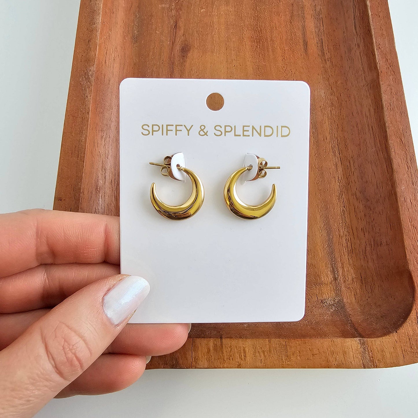Spiffy & Splendid - Luxe Selena Hoops - Gold // Everyday basics, Jewelry