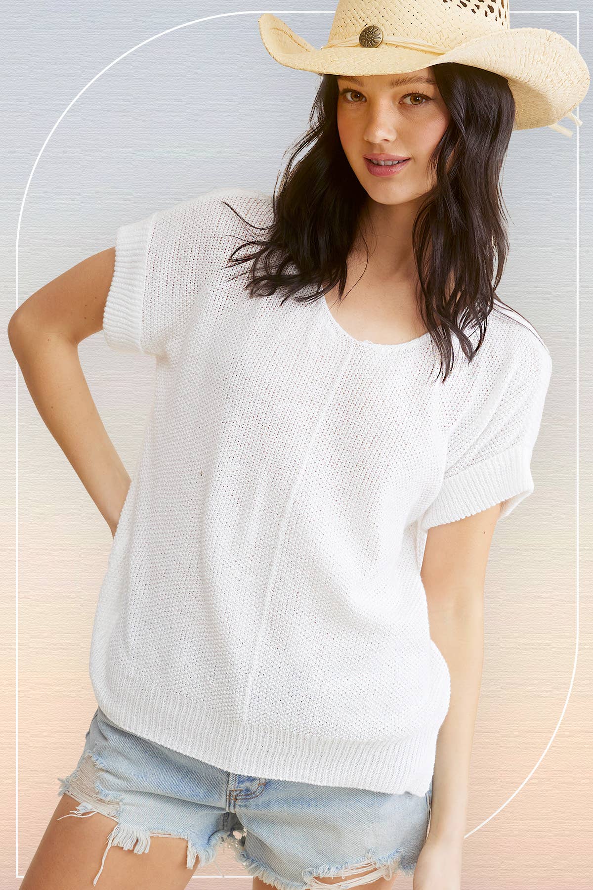 La Miel - MCS3580-Soft Textured Pullover Sweater Game Day Halloween
