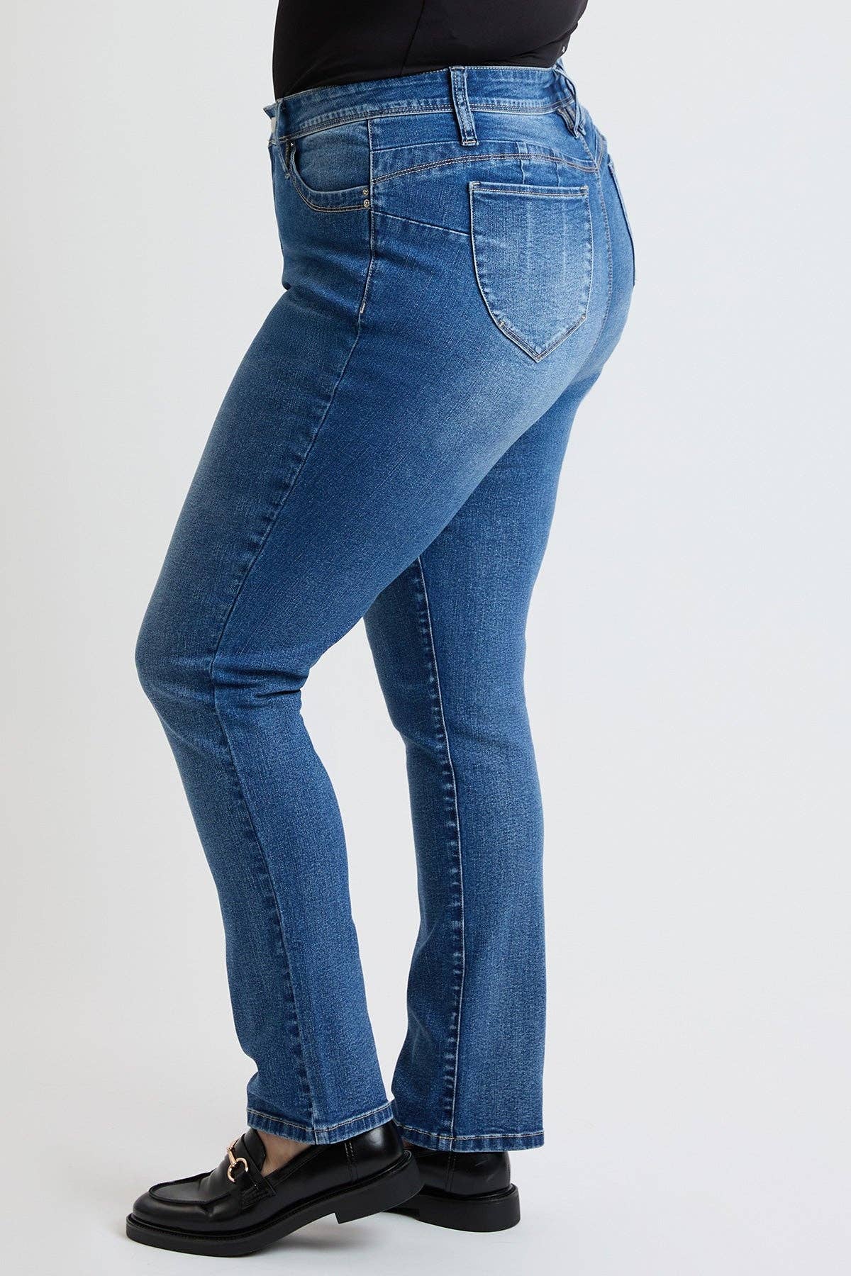 YMI - Plus High Rise Curve WannaBettaButt Straight Leg-XP024175