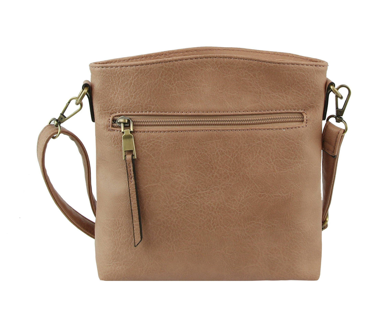 MiMi Wholesale - LQ284-1 Triple Zipper Crossbody Bag