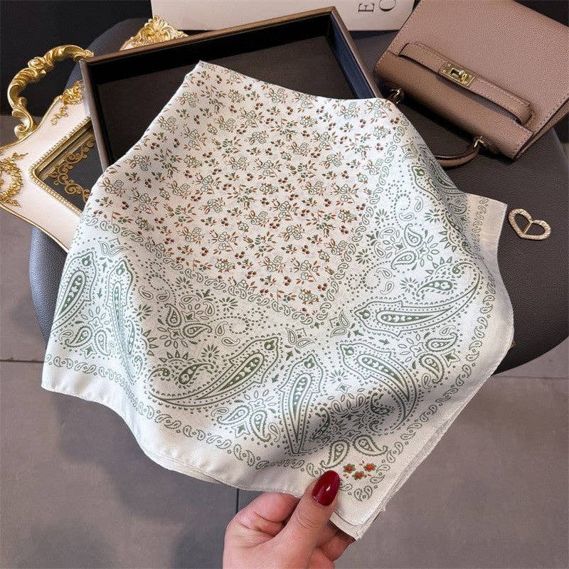 Sheer Trend - Fashion Print Square Scarf