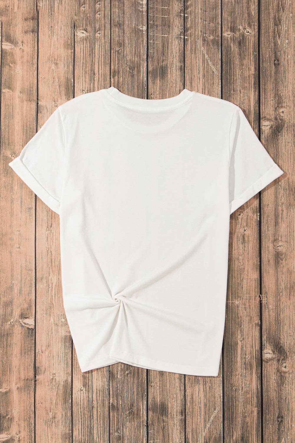 PRETTY BASH - PRETTY BASH Solid Short Sleeve Crew Neck Tee