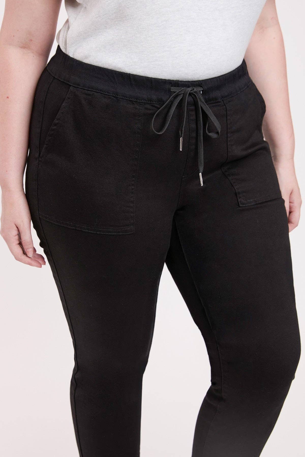 YMI - Plus High Rise Pull On Straight Leg Jogger-EP052607