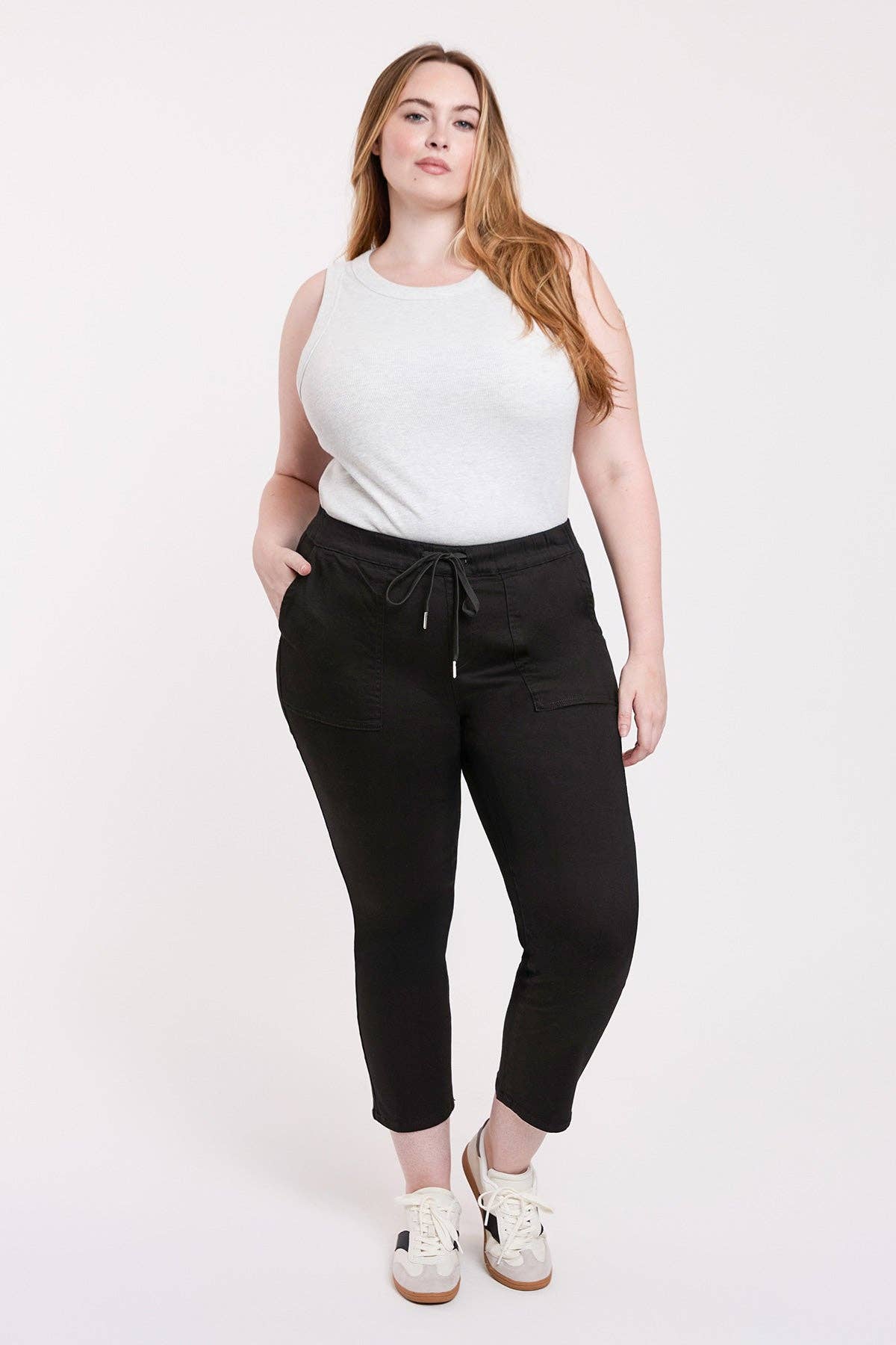 YMI - Plus High Rise Pull On Straight Leg Jogger-EP052607