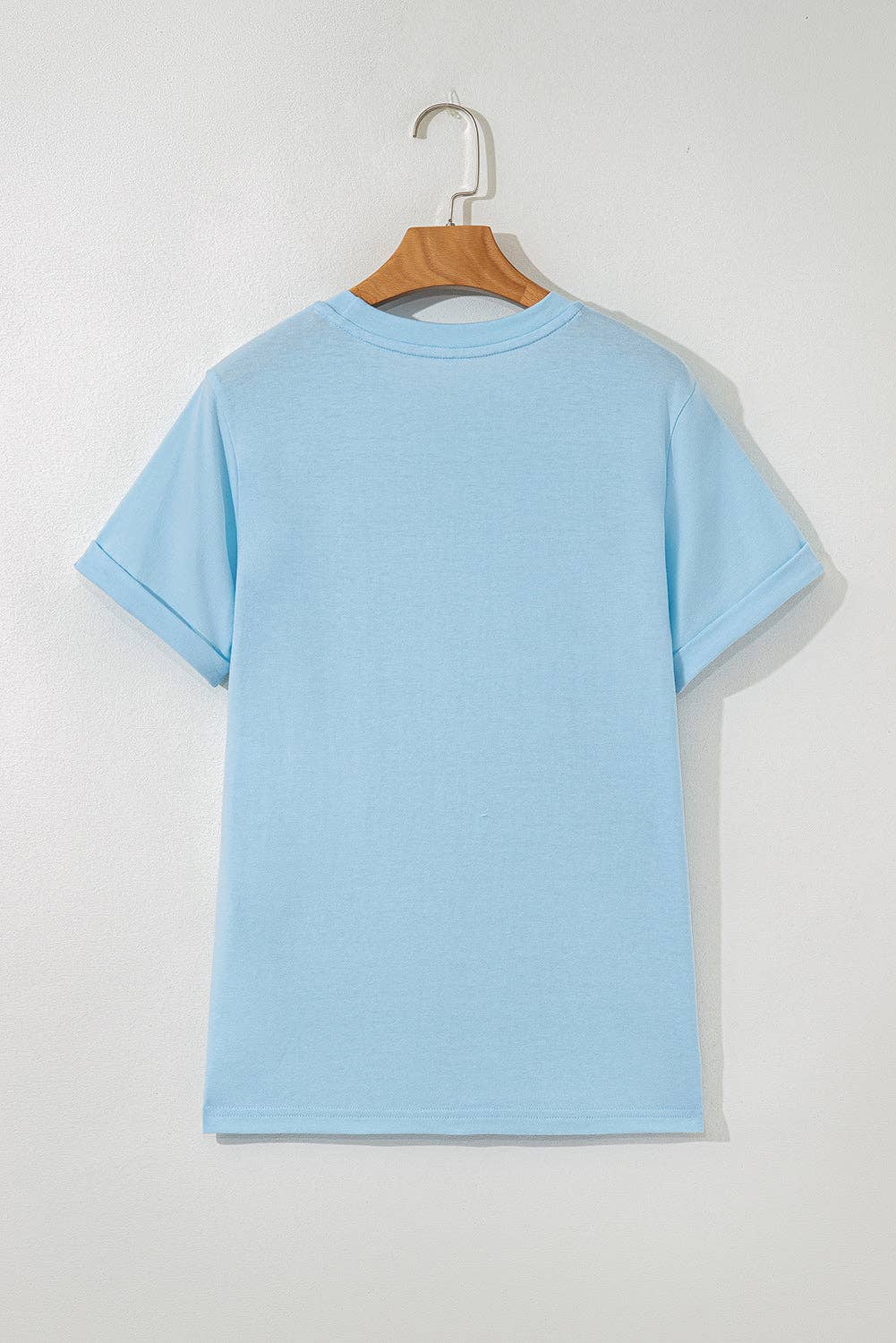 PRETTY BASH - PRETTY BASH Solid Short Sleeve Crew Neck Tee