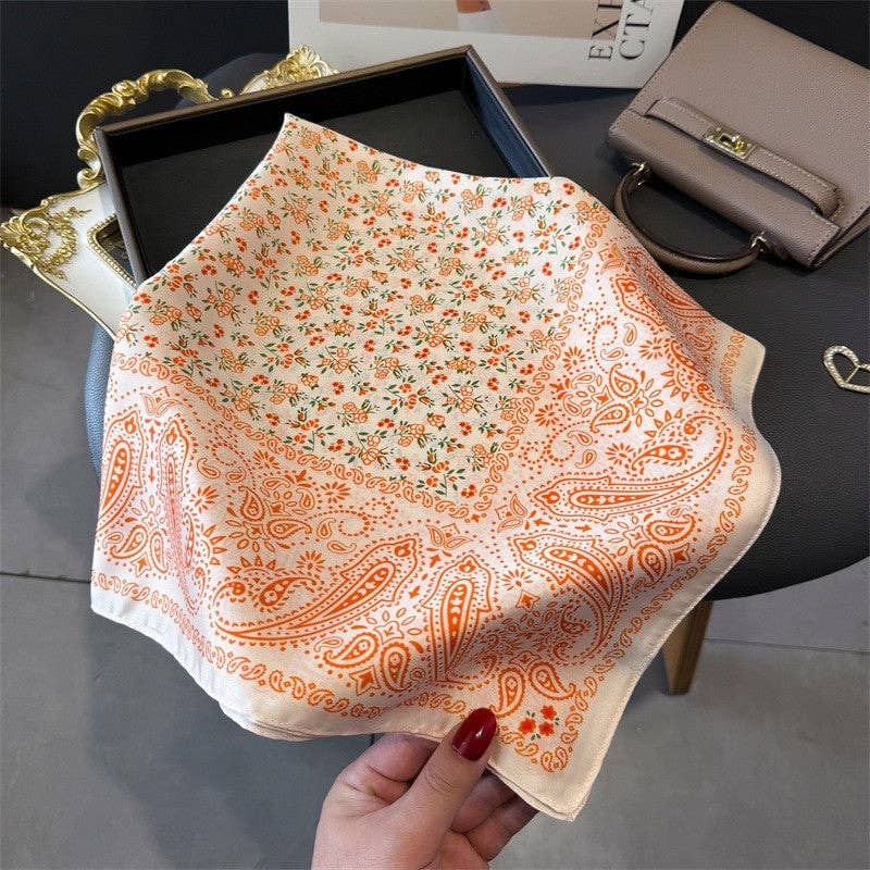 Sheer Trend - Fashion Print Square Scarf