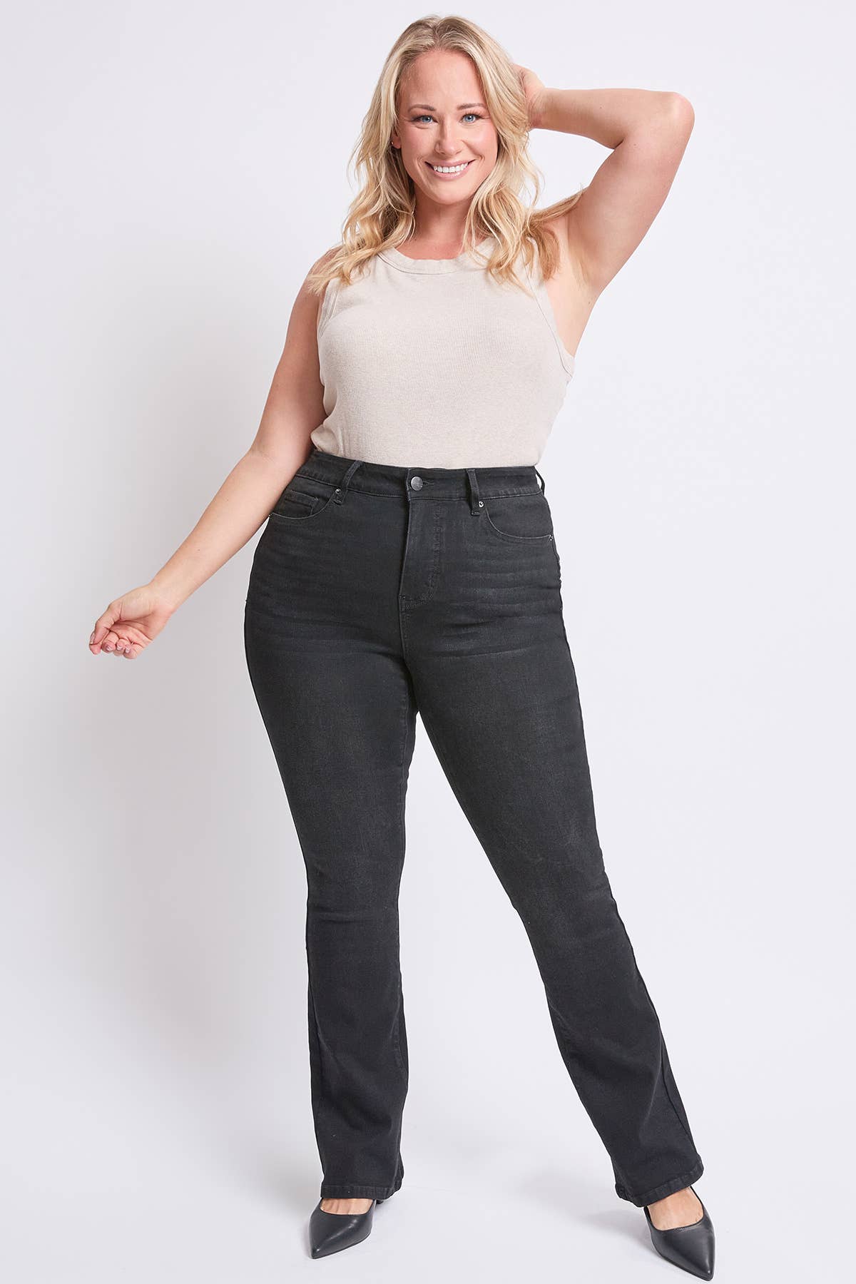 Missy Plus High Rise Slim Bootcut Jeans