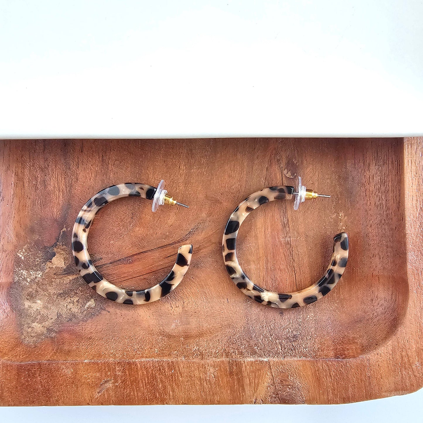 Spiffy & Splendid - Camy Hoops - Cheetah // Jewelry, Earrings, Fall