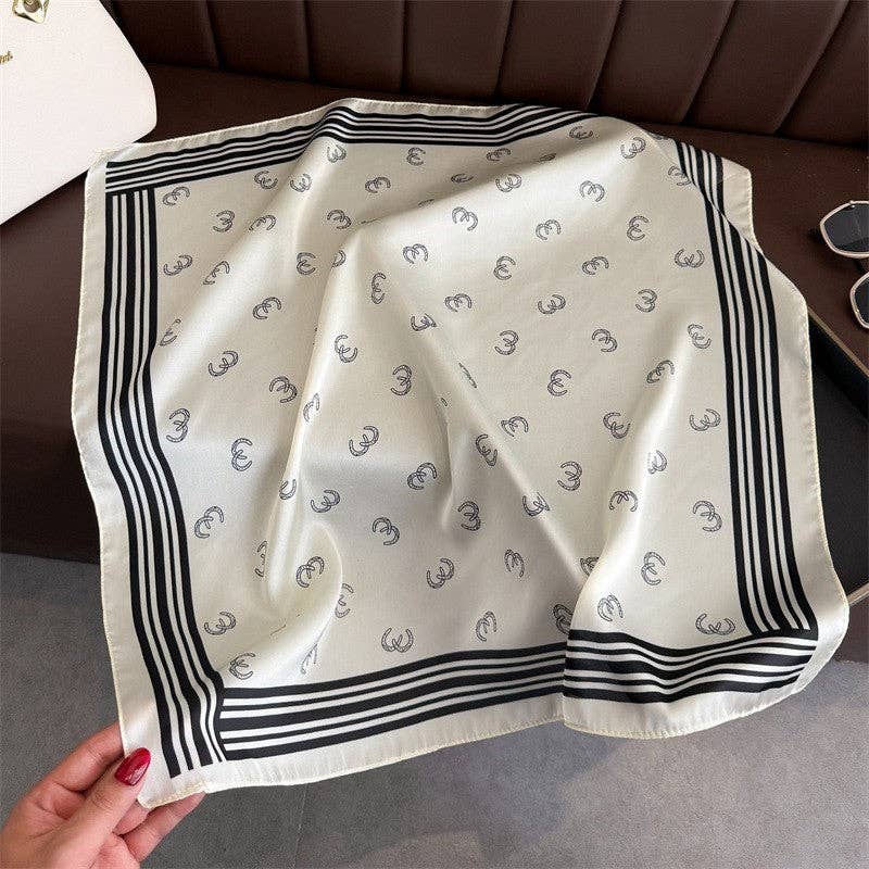 Sheer Trend - Fashion Print Square Scarf