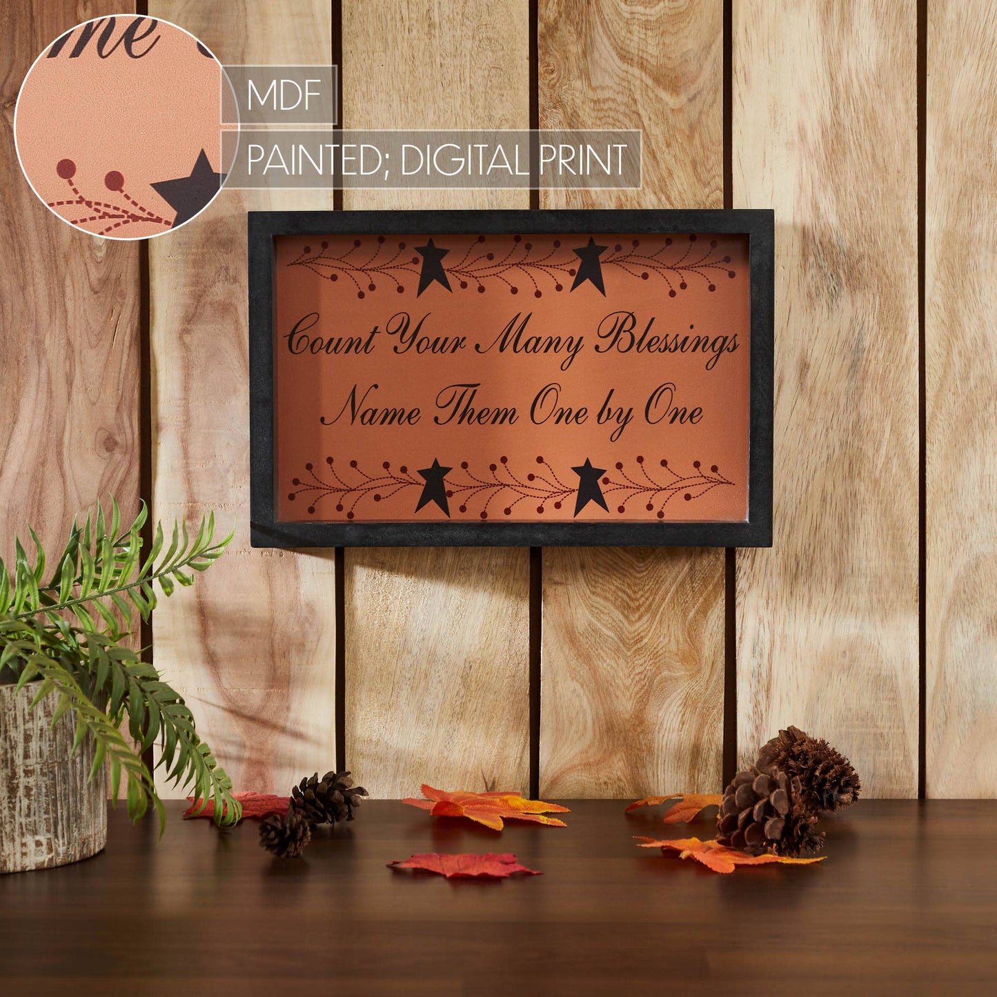 VHC Brands - Rustic Wood Wall Sign, 14" Thanksgiving Farmhouse Decor