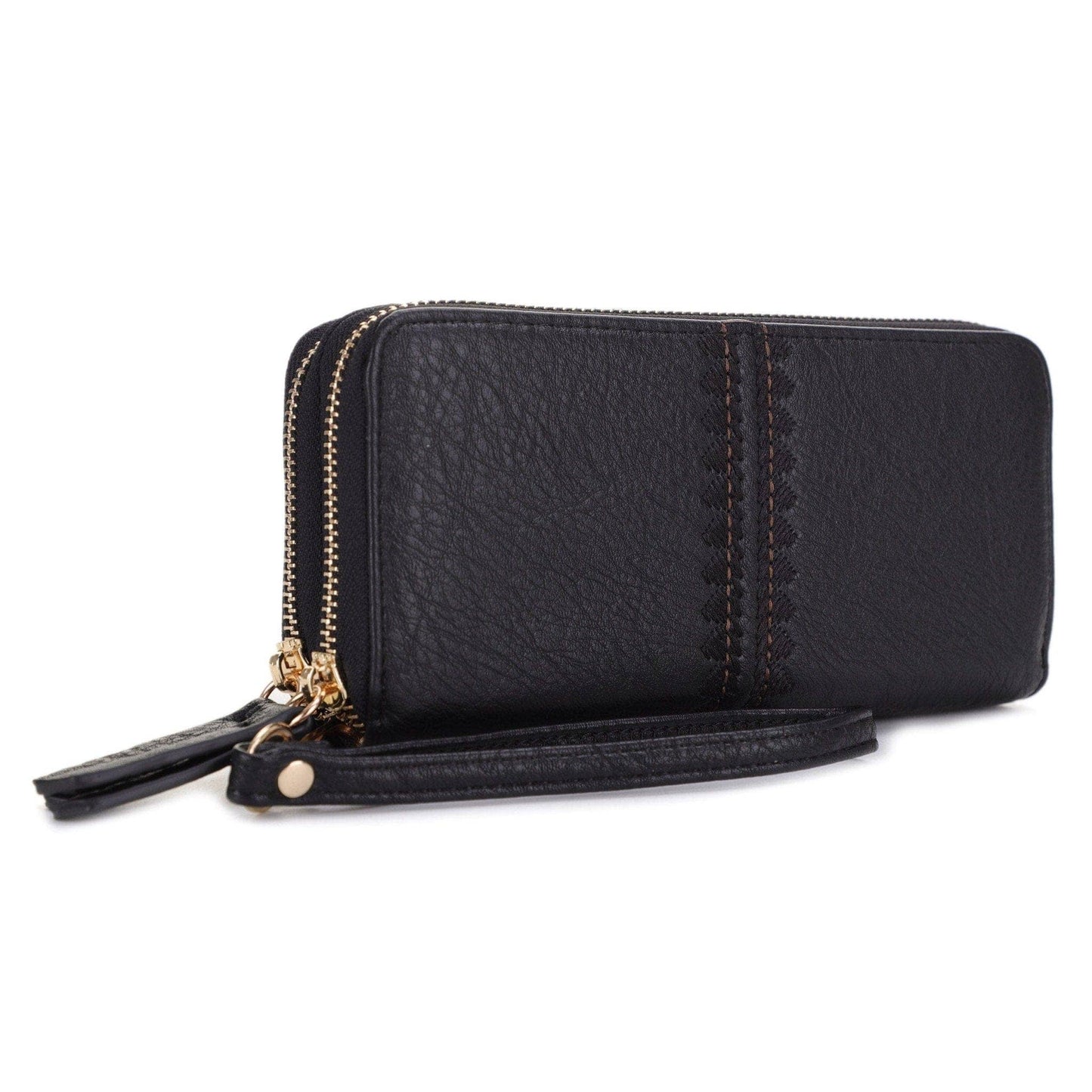 MiMi Wholesale - ES60164-6 Sherrie Double Zipper Wallet