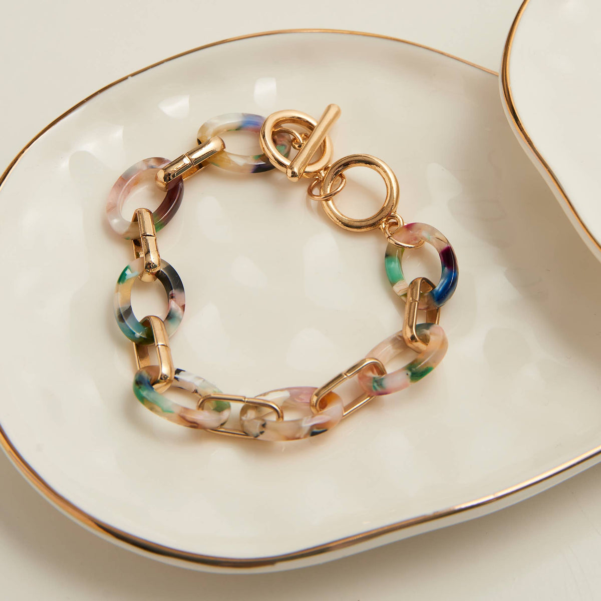 Howard's - Toggle Bracelet Shayne Acrylic Celluloid Link 6.75"