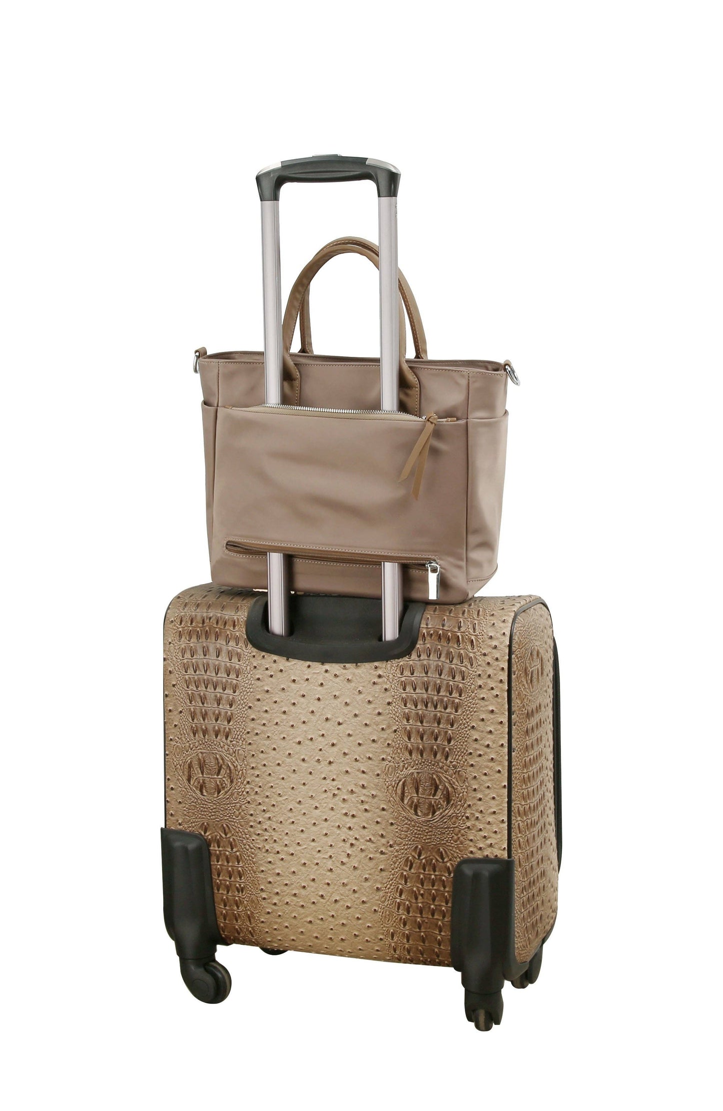 Handbag Factory Corp - Travel handbag  / tote bag with trolley sleeve