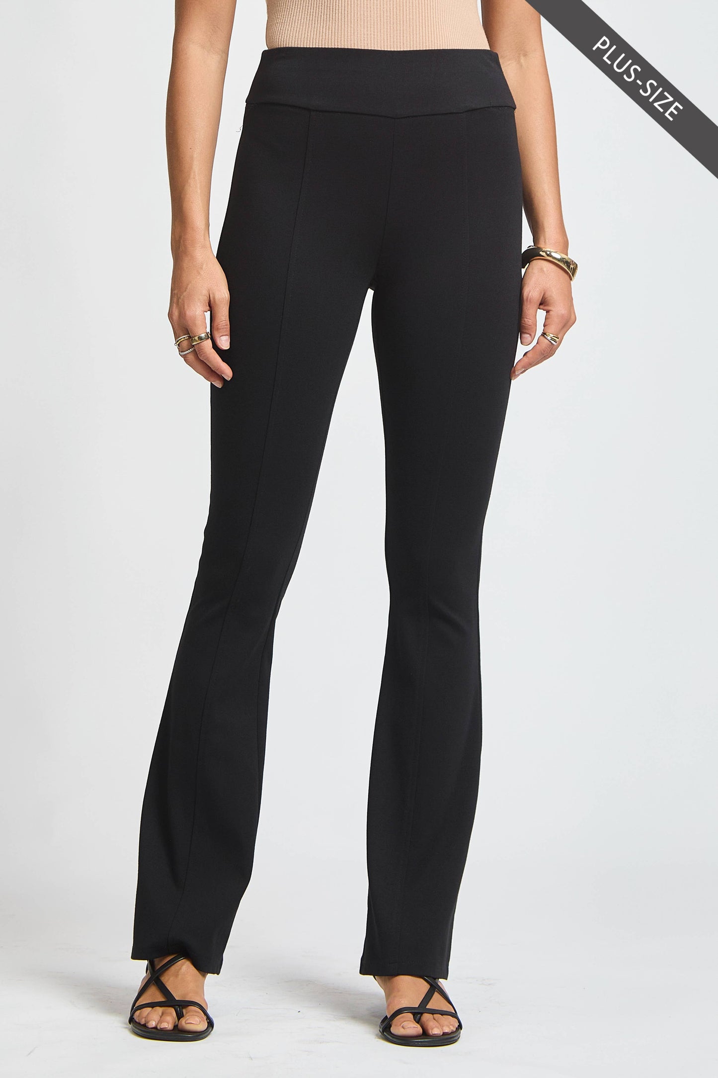 Dear Scarlett PLUS SIZE Magic High Waisted Kick Flare Pants