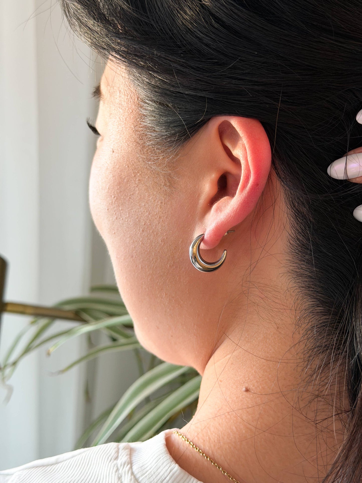 Spiffy & Splendid - Luxe Selena Hoops - Silver // Everyday basics, Jewelry