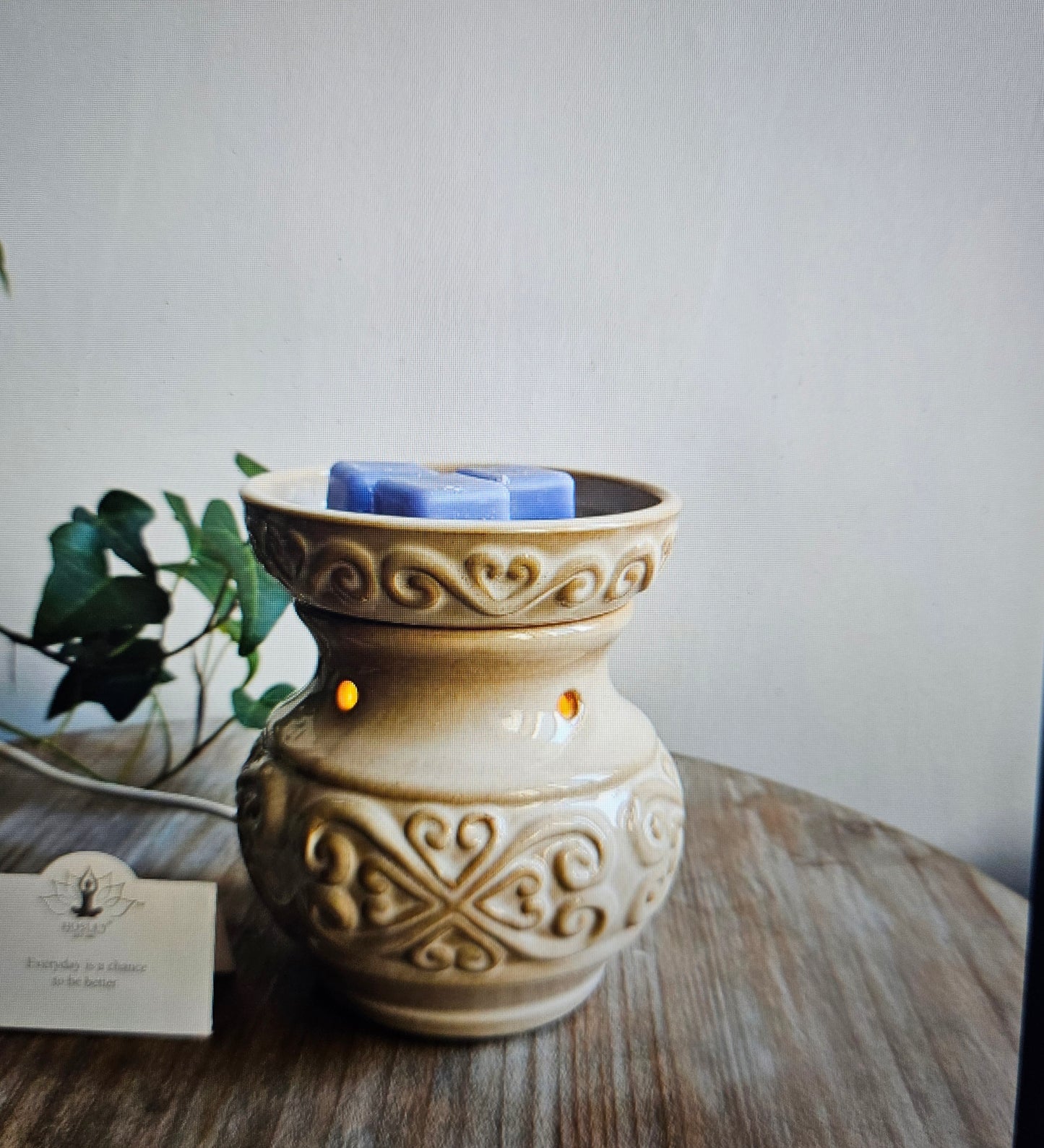 Hosley - 5IN CERAMIC ELECTRIC WARMER-BLUE