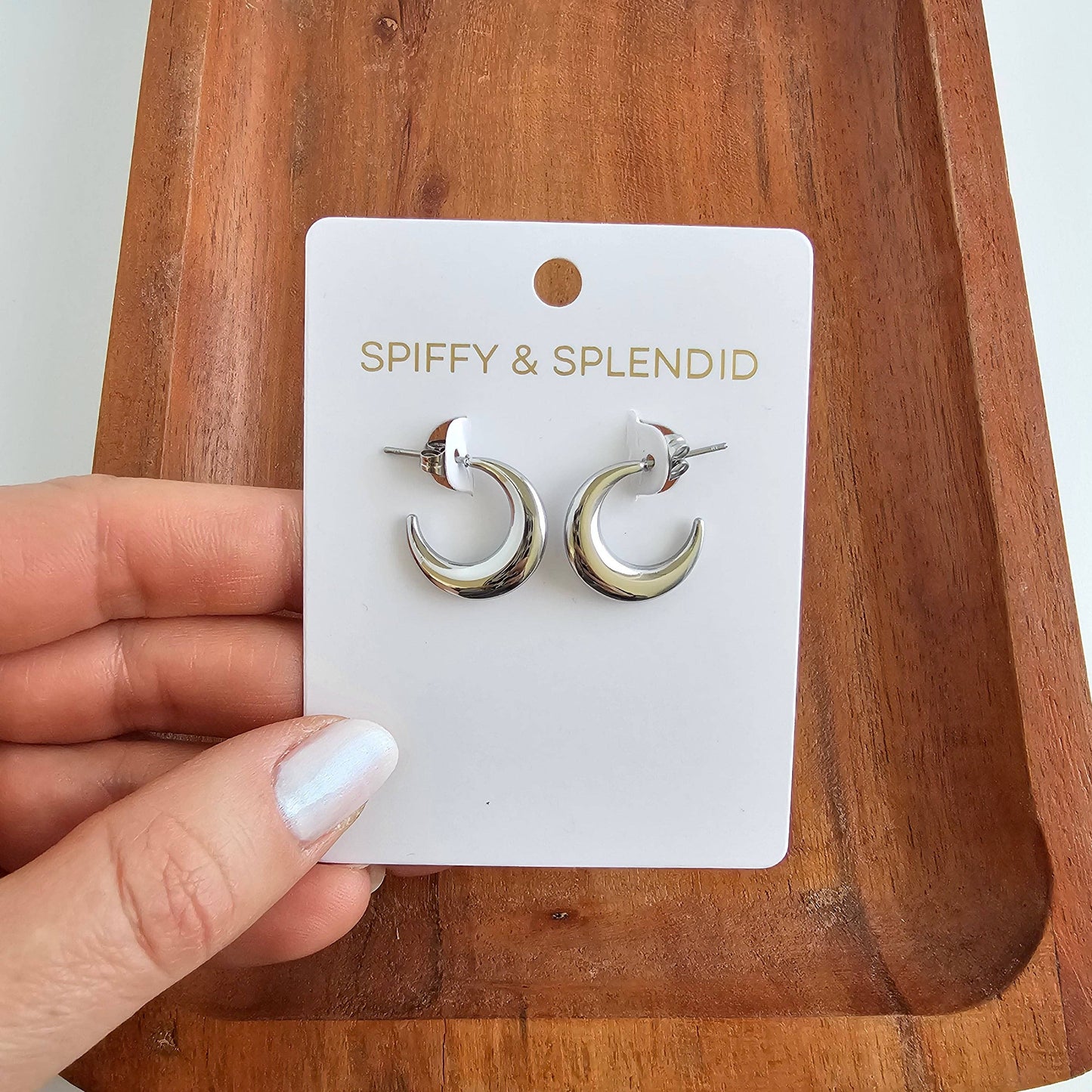 Spiffy & Splendid - Luxe Selena Hoops - Silver // Everyday basics, Jewelry