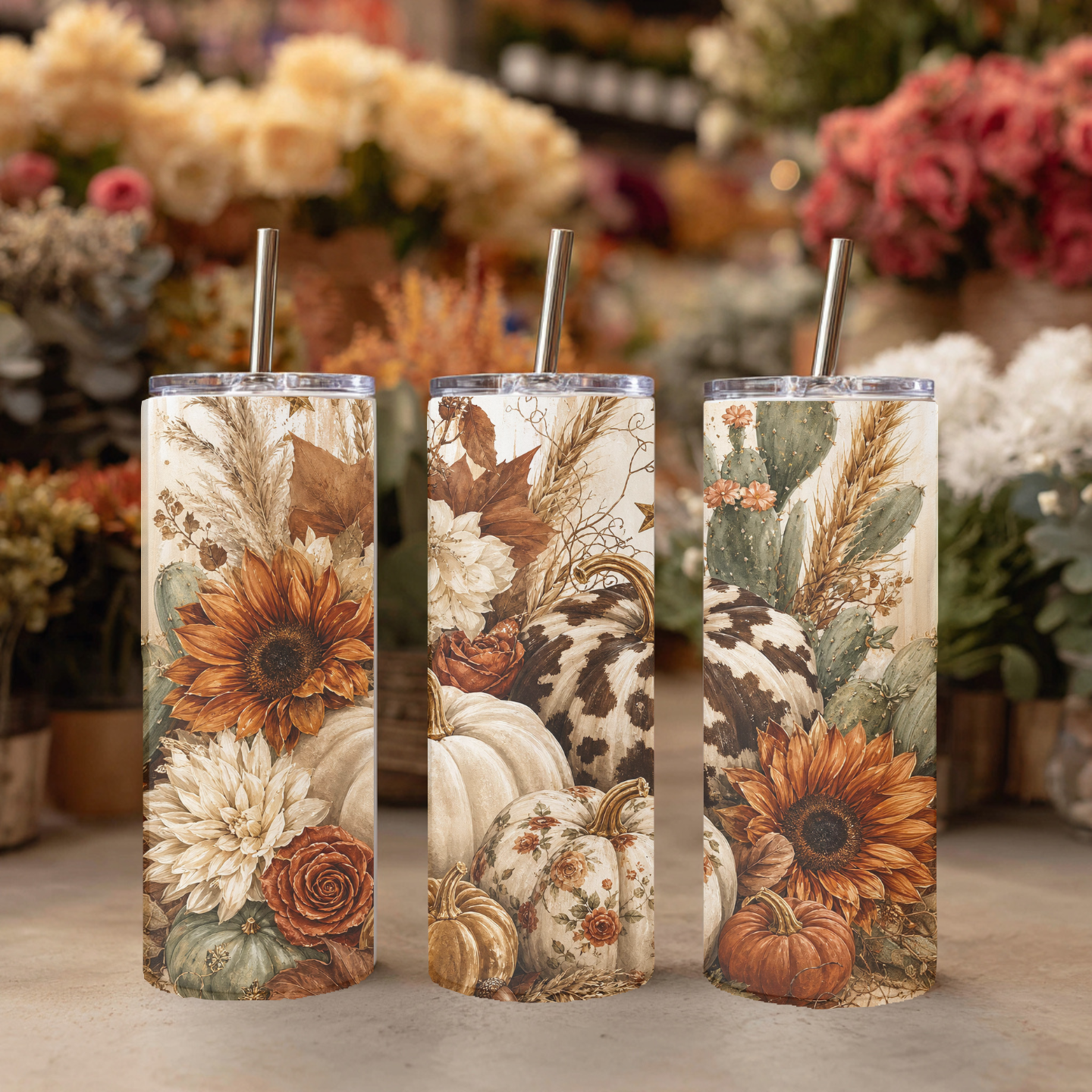 Nordic and Native - Western Harvest 20 oz Tumbler 🍂🌻