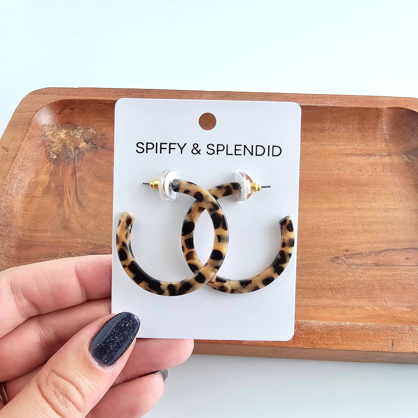 Spiffy & Splendid - Camy Hoops - Cheetah // Jewelry, Earrings, Fall