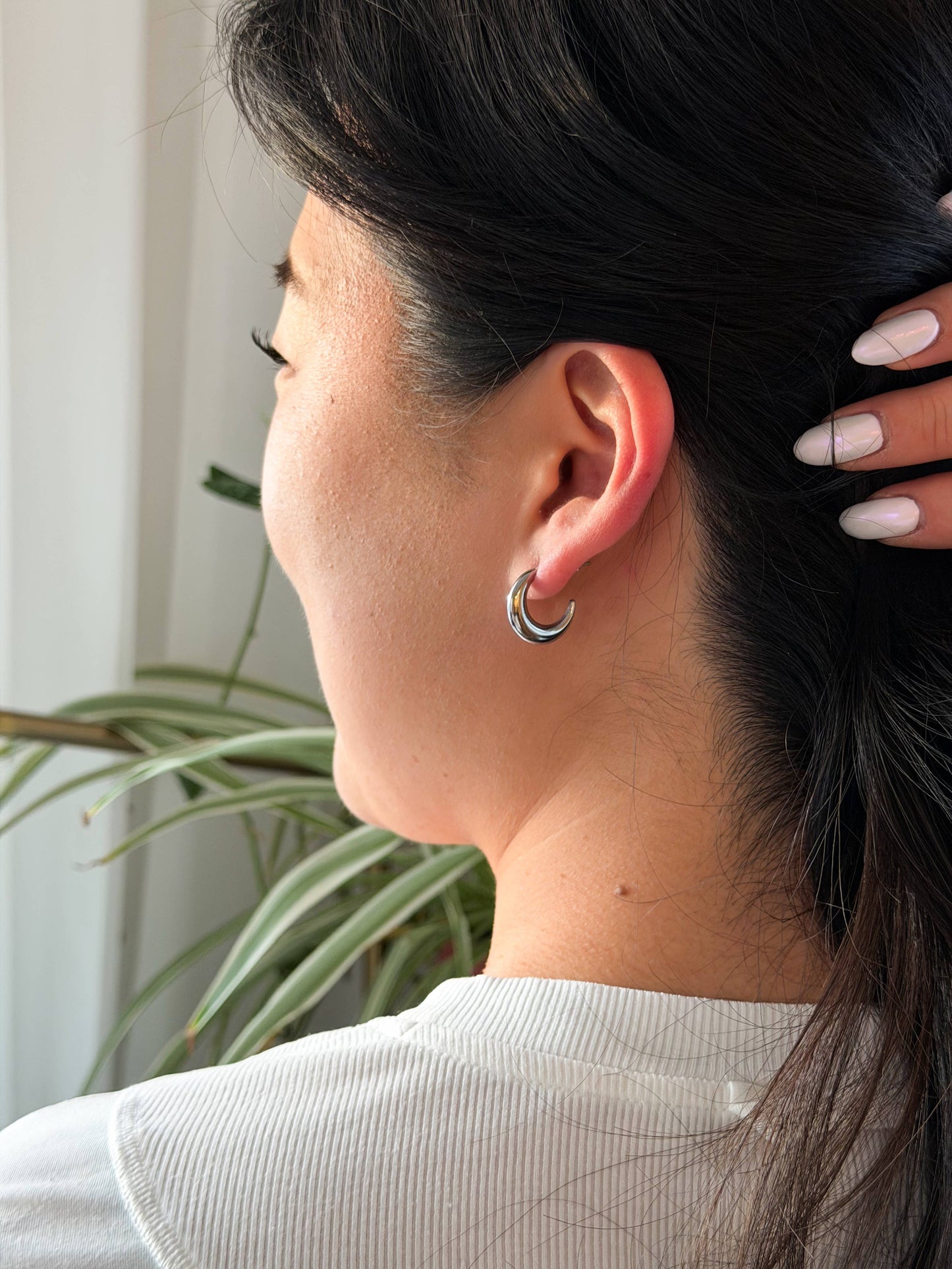 Spiffy & Splendid - Luxe Selena Hoops - Silver // Everyday basics, Jewelry
