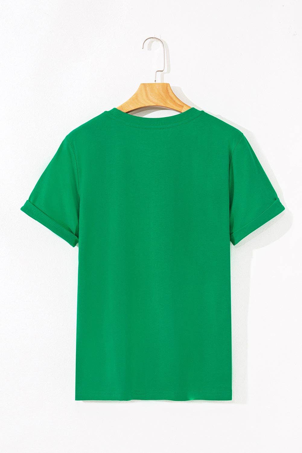 PRETTY BASH - PRETTY BASH Solid Short Sleeve Crew Neck Tee